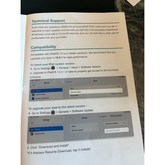 CHESONA Multifunctional Keyboard Case with Touchpad for iPad - Picture 2 of 4